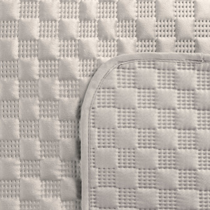 Quilted Velvet Bedspread Sofia4 Beige 200 x 220