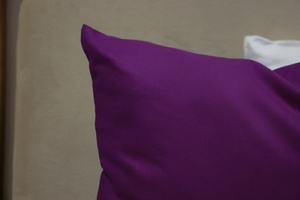 Cotton pillowcase 45 x 45 Uniform Ola Plum Purple