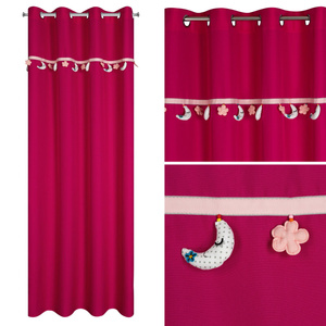Curtain 140 x 250 Children's Eyelets Moon2 Amara