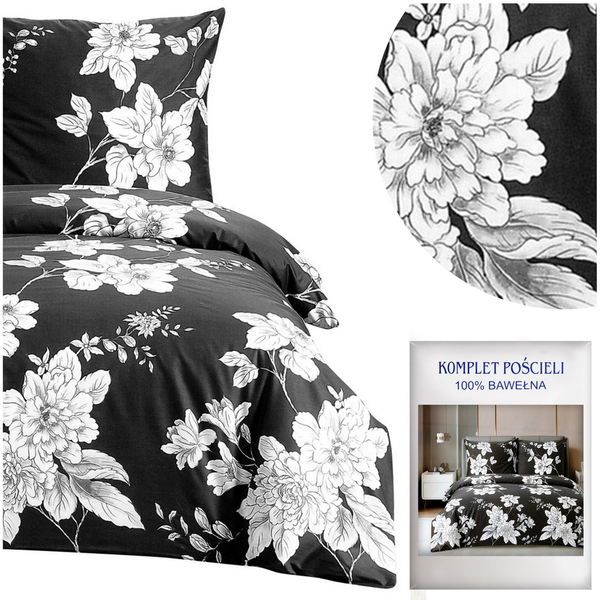 Pościel 140 x 200 2cz Satyna Bawełniana nr A1603