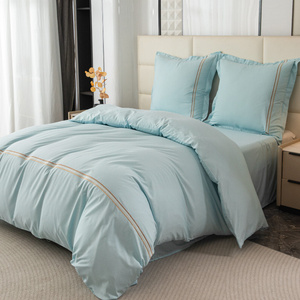 Pościel 160 x 200 3cz Gładka Z Haftem Lumera 11