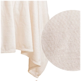 200 x 220 Plush Microfiber Willy Cream Blanket