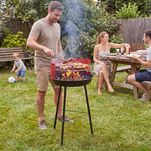 Grill Węglowy Okrągły Turystyczny Ruszt Gardo