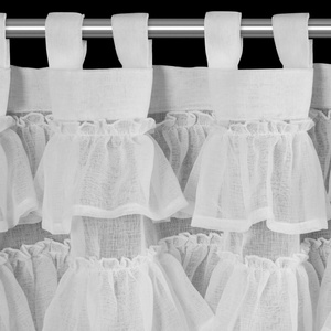 Firana Dekoracyjna Lilia1 45x150 Na Szelkach Biała