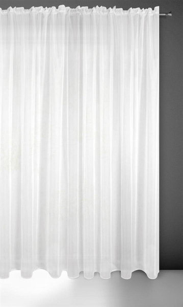 Lucy Decorative Curtain on Tape 300 x 250 White