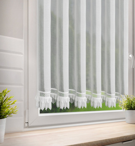 Firana 90 x 150 Dekoracyjna Gotowa KATRIN Biały