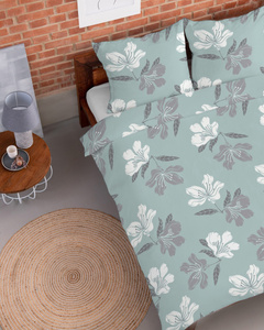 Bedding 140 x 200 2 pcs Flannel Cotton Laura 4945B