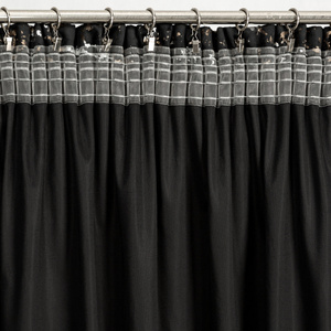 Curtain 140 x 270 Velvet Tape Dori Black