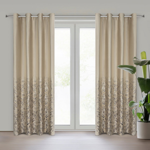 Zasłona 140 x 250 Welwet Przelotki Tori Beż