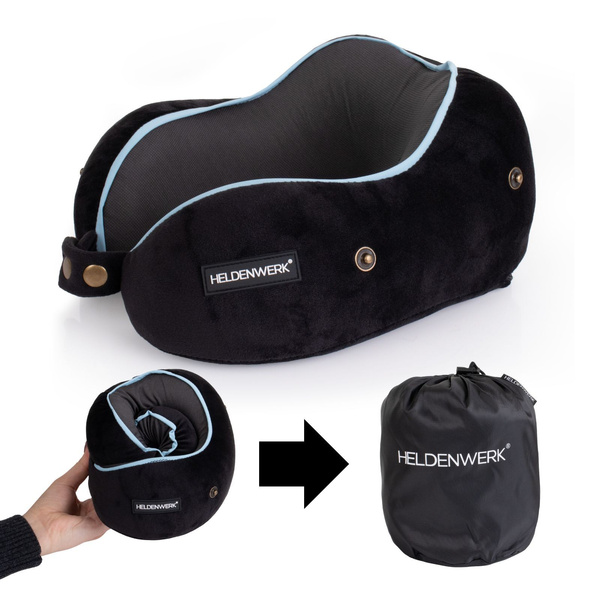 Poduszka Podróżna Rogal Memory z Kapturem Comfy 02