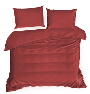 Bedding 160 x 200 3pc Satin Nova3 Red