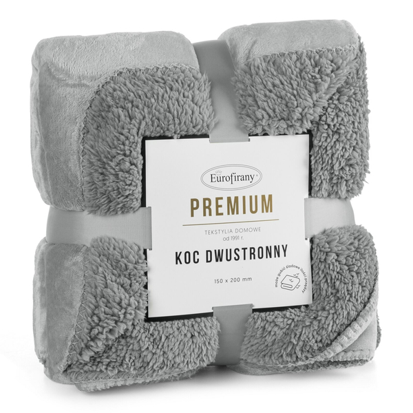 Blanket 150 x 200 Microfiber Two-sided Tedy Silver