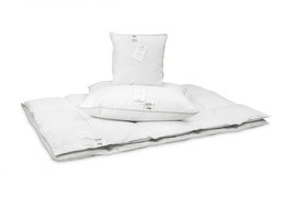 Komplet Dziecięcy + Półpuch Biały 100x135