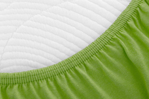 Jersey Bed Sheet with Eraser 025_D Dark Green 180x200