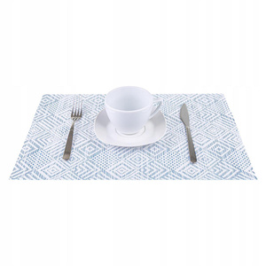 30 x 45 Decorative Geometric Blue Placemat