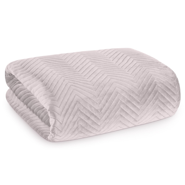 Narzuta 70 x 160 Welurowa wz. Sofia Pudrowy