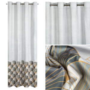 Zasłona 140 x 250 Design91 Welwet Gina Srebrny 