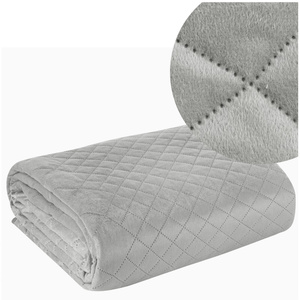 Bedspread 170 x 210 Quilted Design91 Luiz3 Silver