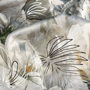 Curtain 140 x 300 Decorative Flex Sandy Steel+Silver