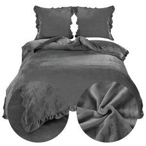 Bedding 200 x 220 3 pcs Microfiber Ruffle Erva 2577