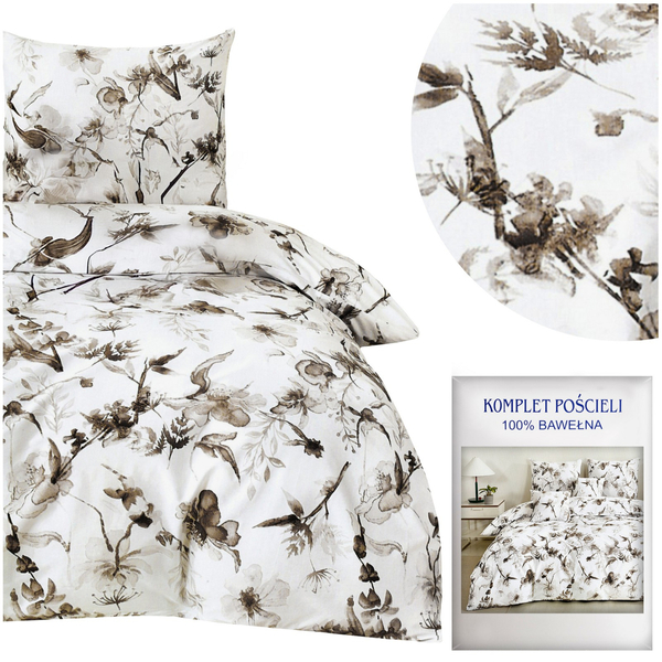 Bedding 160 x 200 3 pcs Cotton Satin No. A1744