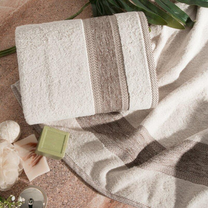 Bath Towel Set 2 pcs Kali Beige