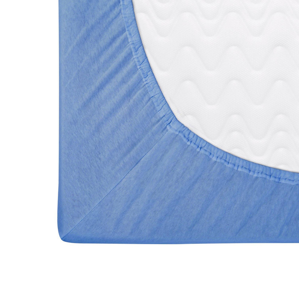 Jersey sheet with elastic 027_D Blue 70x140