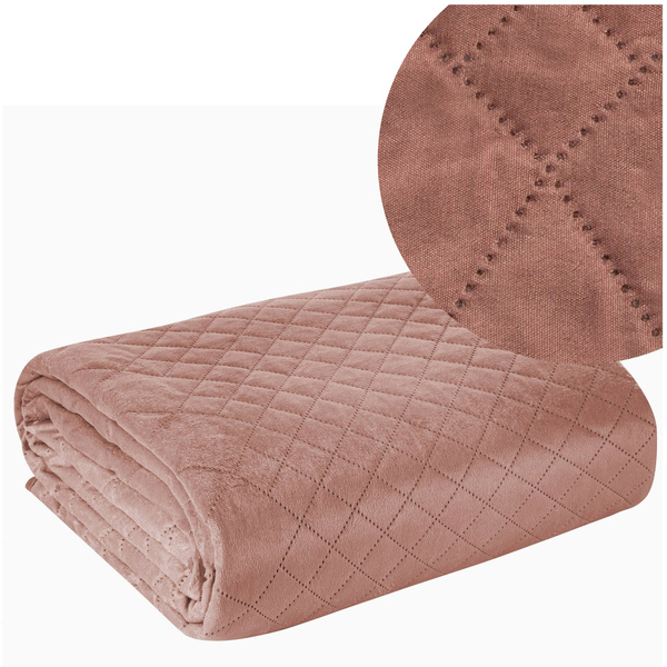 Bedspread 220 x 240 Quilted Design91 Luiz3 Pink