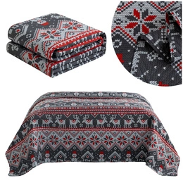 Narzuta 200 x 220 Tłoczona Świąteczna Levent 2960