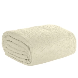 Bedspread 170 x 210 Quilted Decorative Boni1 Cream