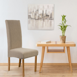 Velvet Chair Cover 35x55x30 Pokr05 Beige