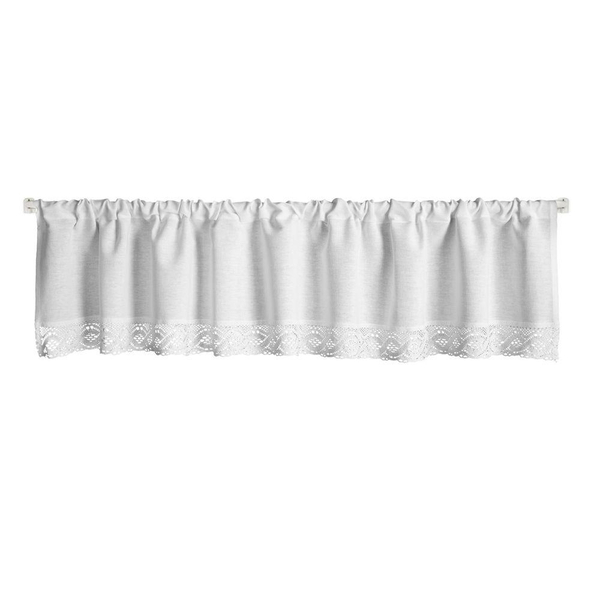Decorative Curtain Vince On Tape 30 x 150 White
