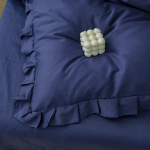 Bedding 220 x 200 3 pcs Cotton with Ruffles Lynda 01