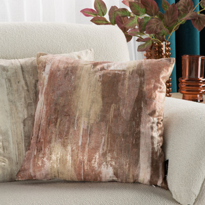 Poszewka 45 x 45 Dekoracyjna Velvet Ella Cegła