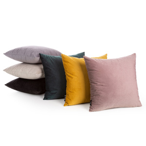 40 x 40 Decorative Velvet Pillowcase Eliza Black