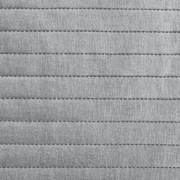 Narzuta 170 x 210 Pikowana Pasy Glori Srebrny