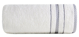30 x 50 Bath Towel Cotton Coral 01 White