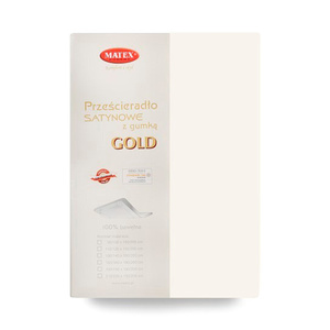 Prześcieradło 120 x 200 Satynowe z Gumką Gold 02