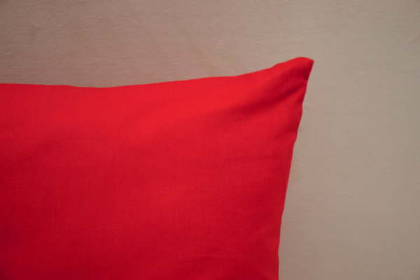 Poszewka Bawełna 50 x 70 Jednolita Ola Czerwony Red