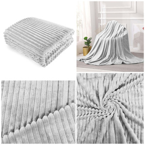 Blanket 200 x 220 Microfiber Stamped Ardea Stripes 13