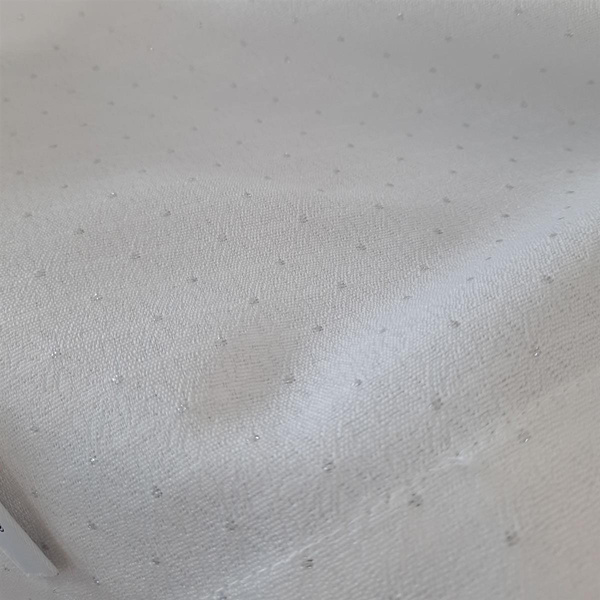 Bieżnik 40 x 180 Dekoracyjny Ellen Biały+Sreb