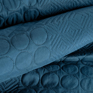170 x 210 Quilted Decorative Bedspread Boni5 Navy Blue