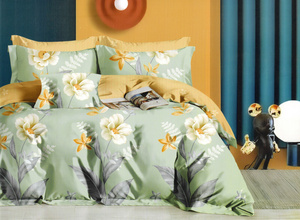 Bedding 160 x 200 3pc Satin Cotton No. A1749