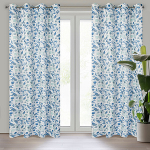 Zasłona 135 x 250 Gotowa Dekoracyjna Rossie Niebiesk