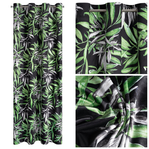 Pierre Cardin Zoja Velvet Curtain 140 x 250 Green