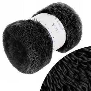 Blanket 200 x 220 Italian Fur Yeti Black