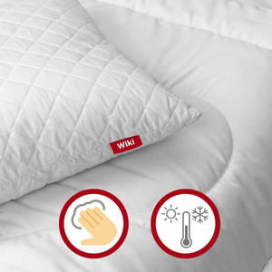 45 x 45 Quilted Granulate Pillow with Zipper Wiki