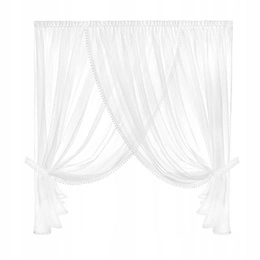 Curtain 400 x 150 Decorative Emporio II Tape White