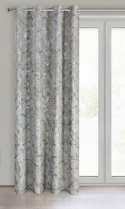Curtain 135 x 250 Decorative Ready Odeta Steel