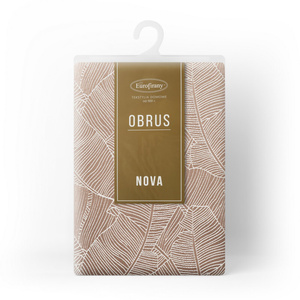 Obrus 85 x 85 Dekoracyjny Żakardowy Isla C.Beż